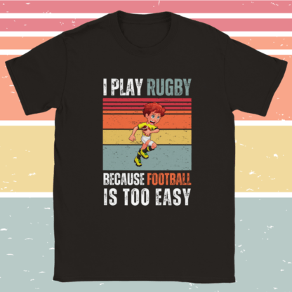 I Play Rugby Kids T Shirt