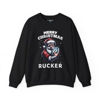 "Merry Christmas Rucker" Funny Rugby Christmas Sweatshirt