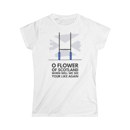 O Flower Of Scotland – Fitted Tee - Image 2