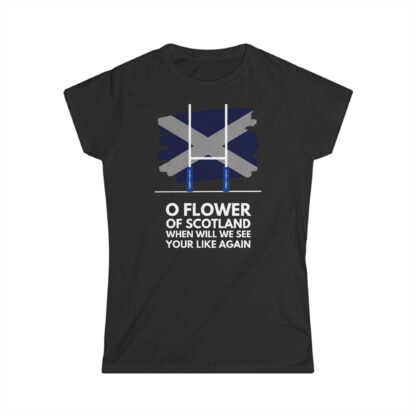 O Flower Of Scotland – Fitted Tee - Image 3