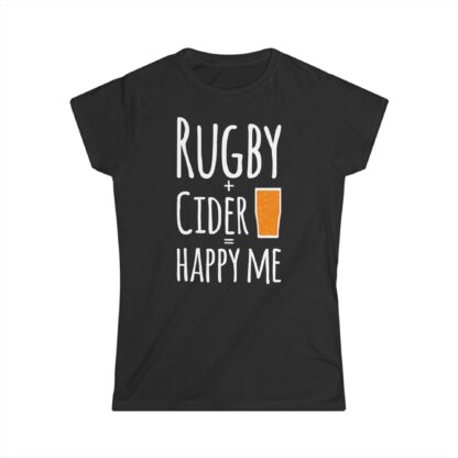 Rugby + Cider - Fitted Tee - Image 2